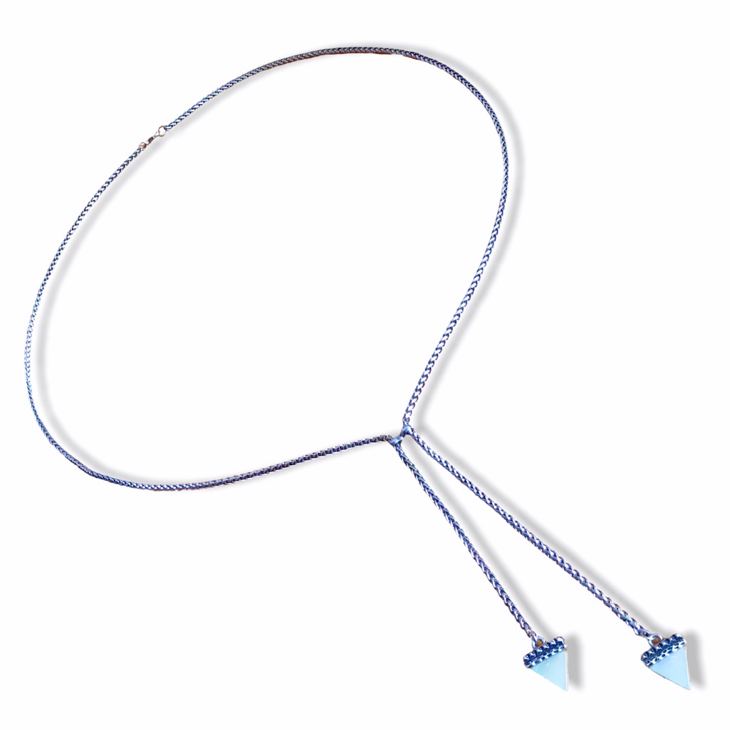 Asos Silver Boho Dual Arrowhead Pendant Necklace